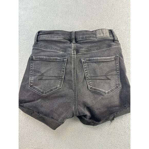American Eagle hi rise shortie black size 0 - Picture 9 of 9